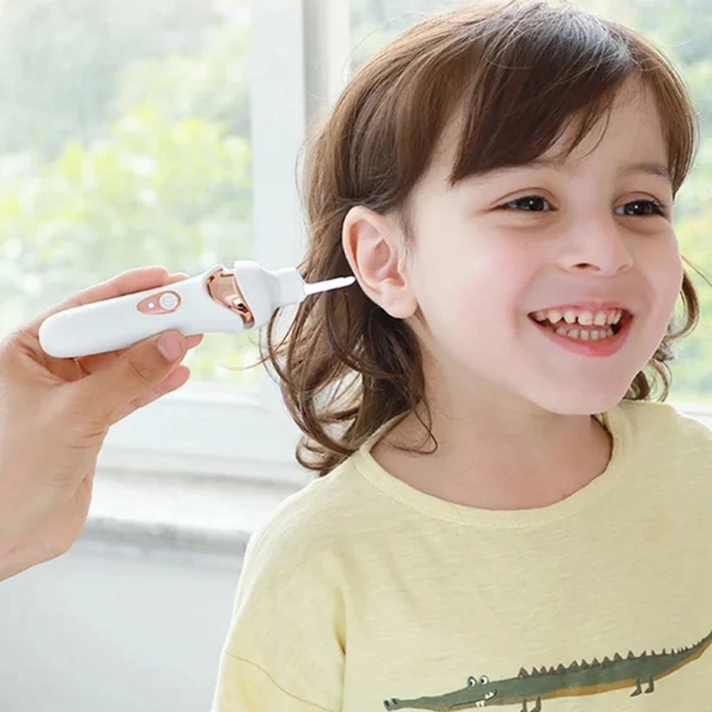 Painless Ear Cleaning Tool for Whole Family with LED Light Earwax Spoons for Kids and Adults Soft Safe Perfect Wax Remover