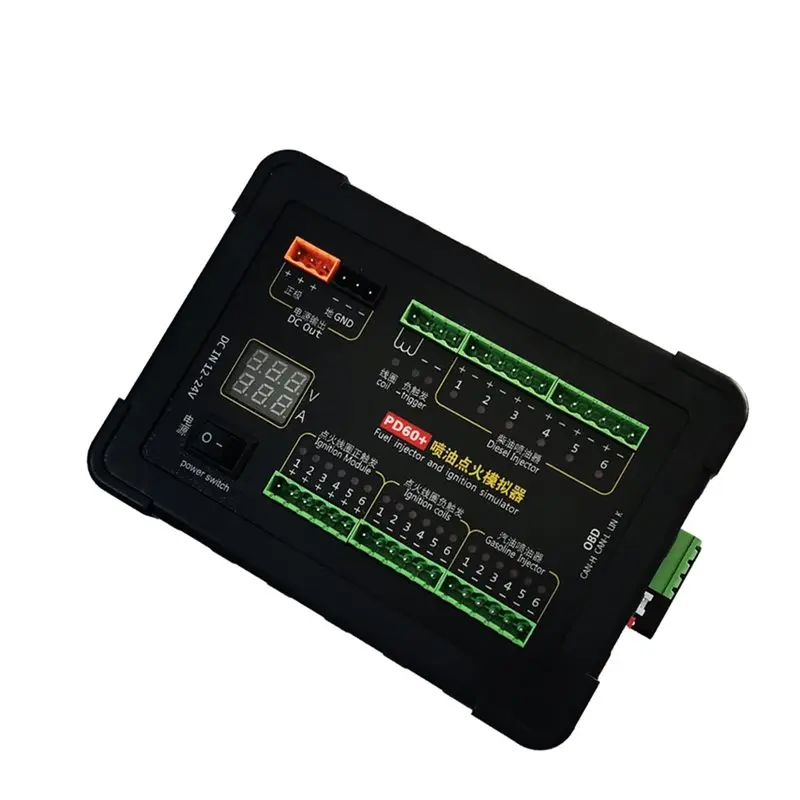 PD60+ 인젝터 점화 코일 시뮬레이터 자동차 ECU 테스터 컴퓨터 유지보수 수리 도구
