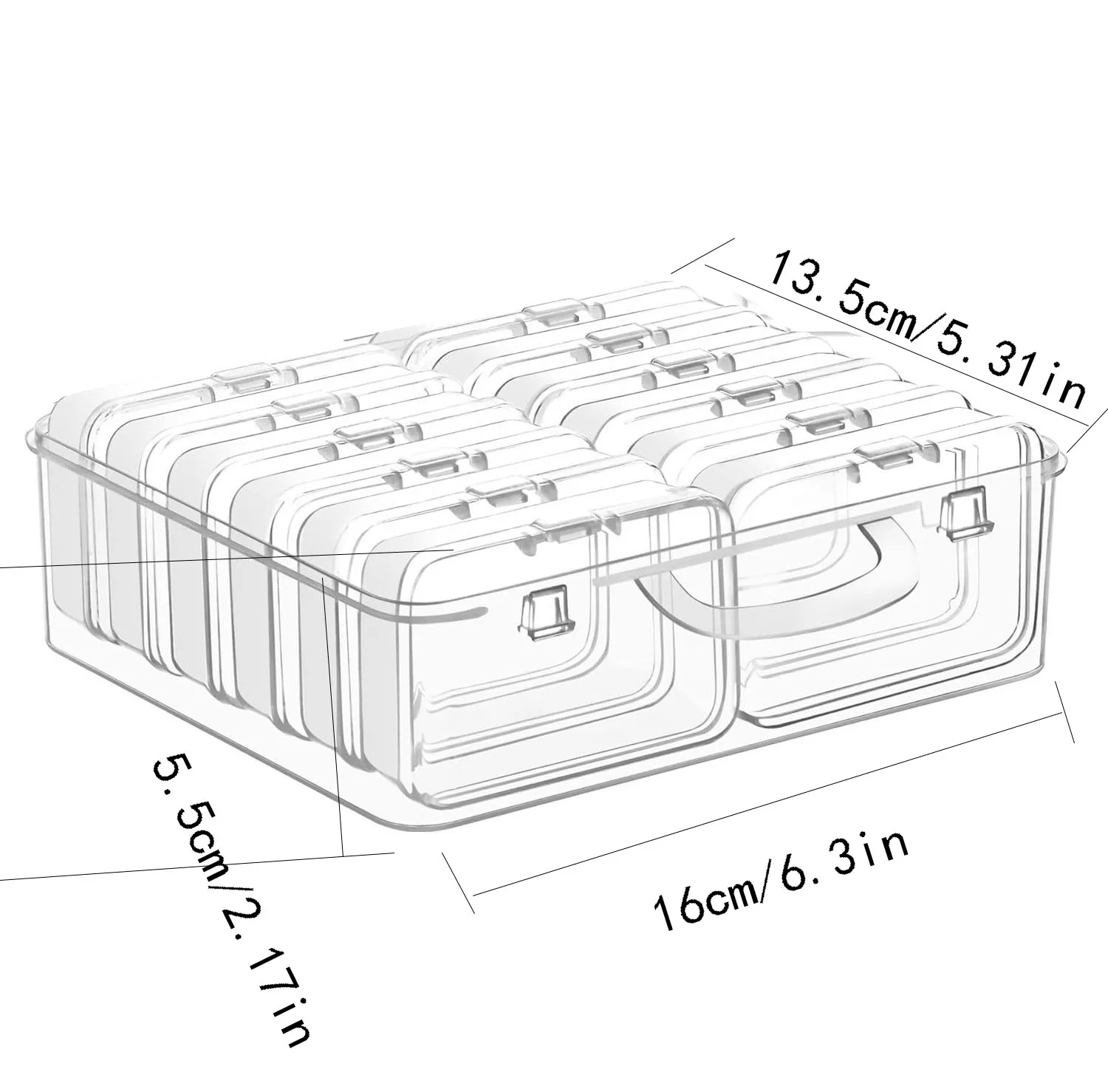 Storage Box 4/10/12/26 Slots For Diamond Painting Nail Art Jewelry