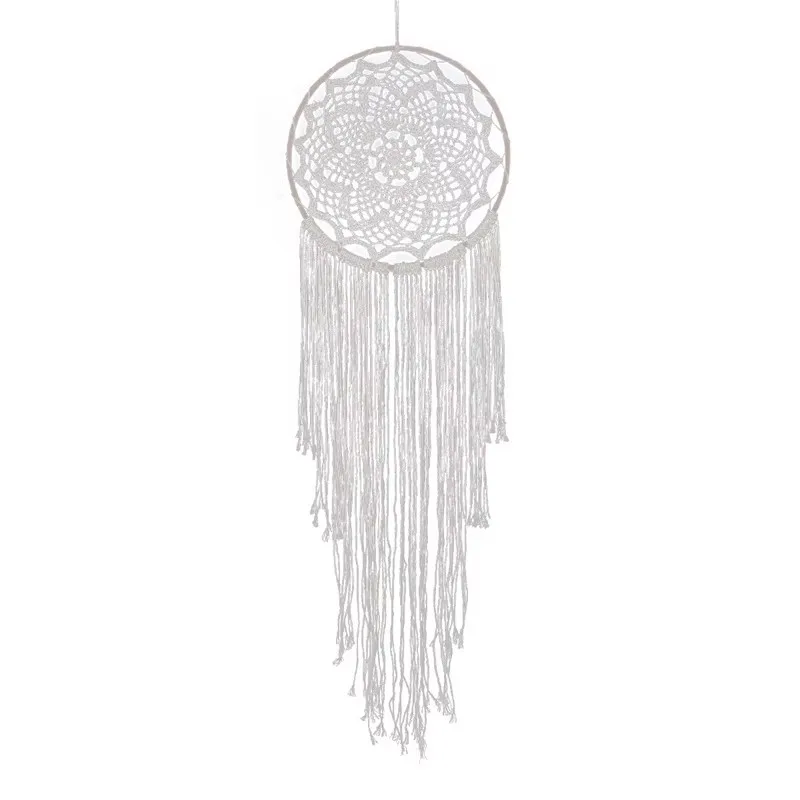 Bohemian Macrame Dream Catcher Hanging Tapestry For Girls Bedroom Decor Handmade Dreamcatcher Wall Hanging Wind Chime Ornament 5