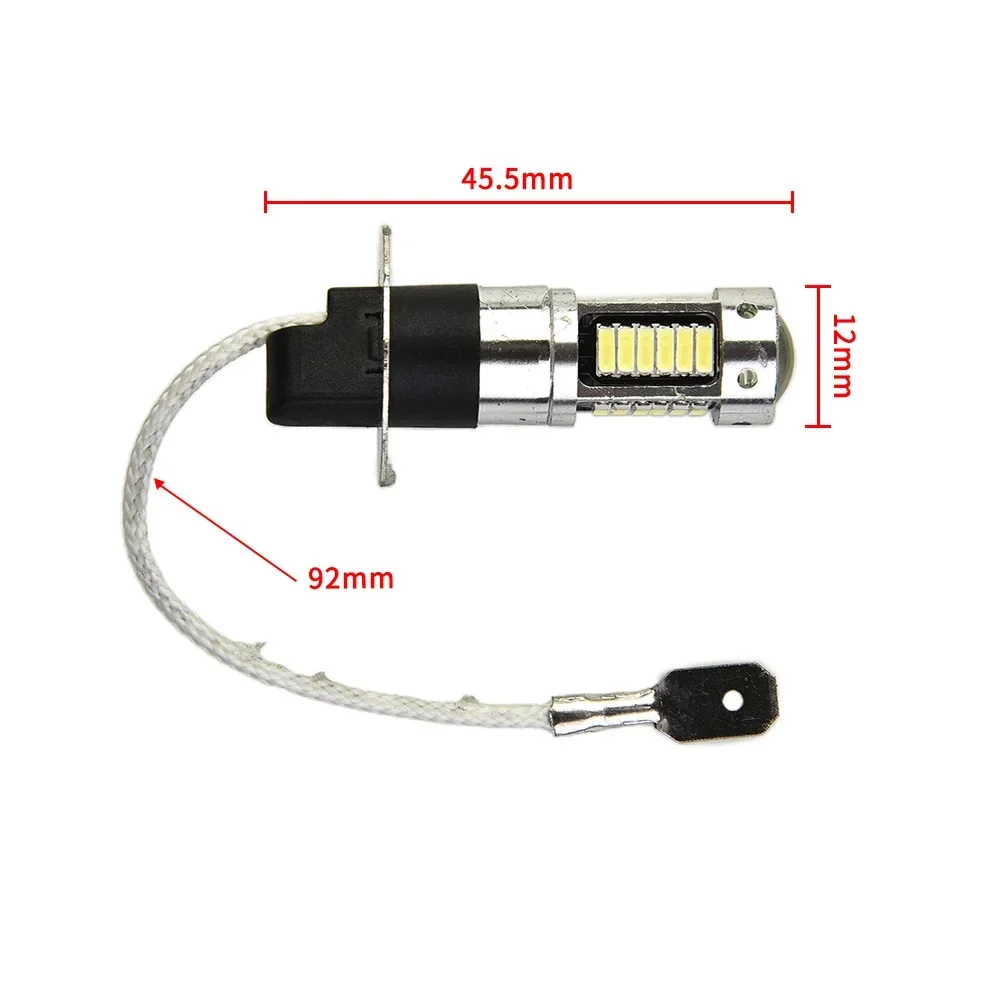 LED Fog Light 2pcs Car H3 LED Fog Lights High Power Daytime Running Light Bulbs