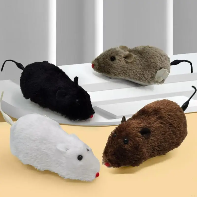 4Pieces Windingup Mouse Toy Spring Mice Toy For Children Surprise And Fun X90C