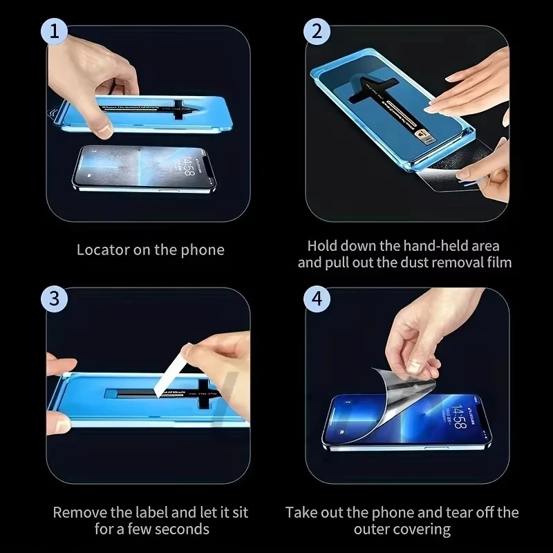 Premium Anti-Spy Tempered Glass Privacy Screen Protector - Easy Install & Unlock Feature