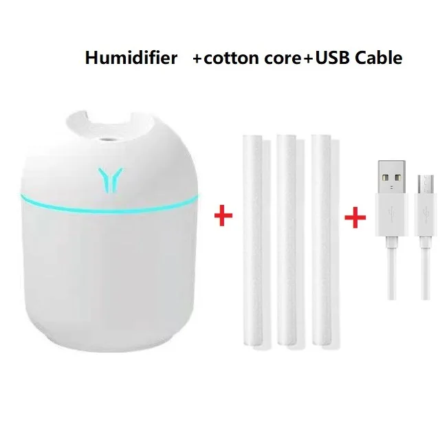 Compact 250ML USB Aroma Diffuser & LED Night Lamp