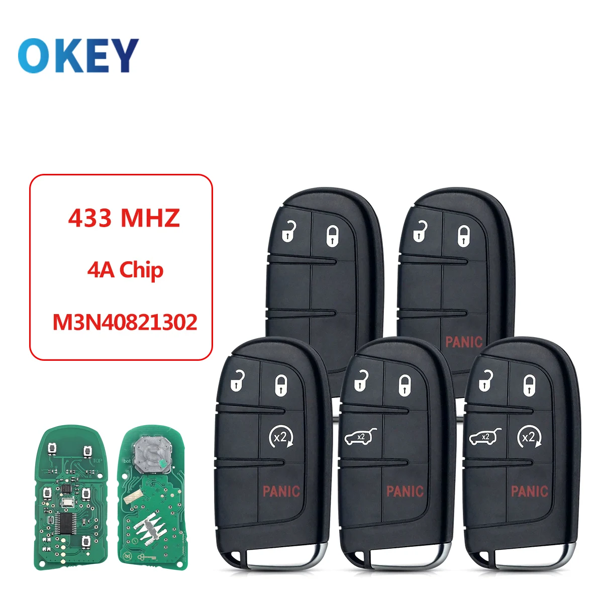 Chiave/Telecomando Per Jeep Grand Cherokee 2013 2014 2015 2016 2017 2018 2/3/4/5 Pulsante - Remote Smart Muslimfob 433mhz 4a Chip Jeep 8 Chiave/Telecomando Per Jeep Grand Cherokee 2013 2014 2015 2016 2017 2018 2/3/4/5 Pulsante - Remote Smart Muslimfob 433mhz 4a Chip Jeep - S1dd0a999e64144c48ef409b94cd2a390W