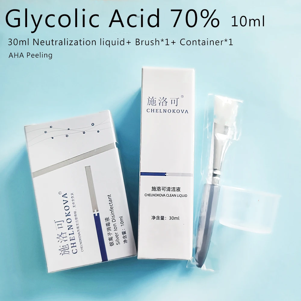 70% 10ml AHA acid 30ml Fruit acid neutralizer glycol sets for Chemical Peeling