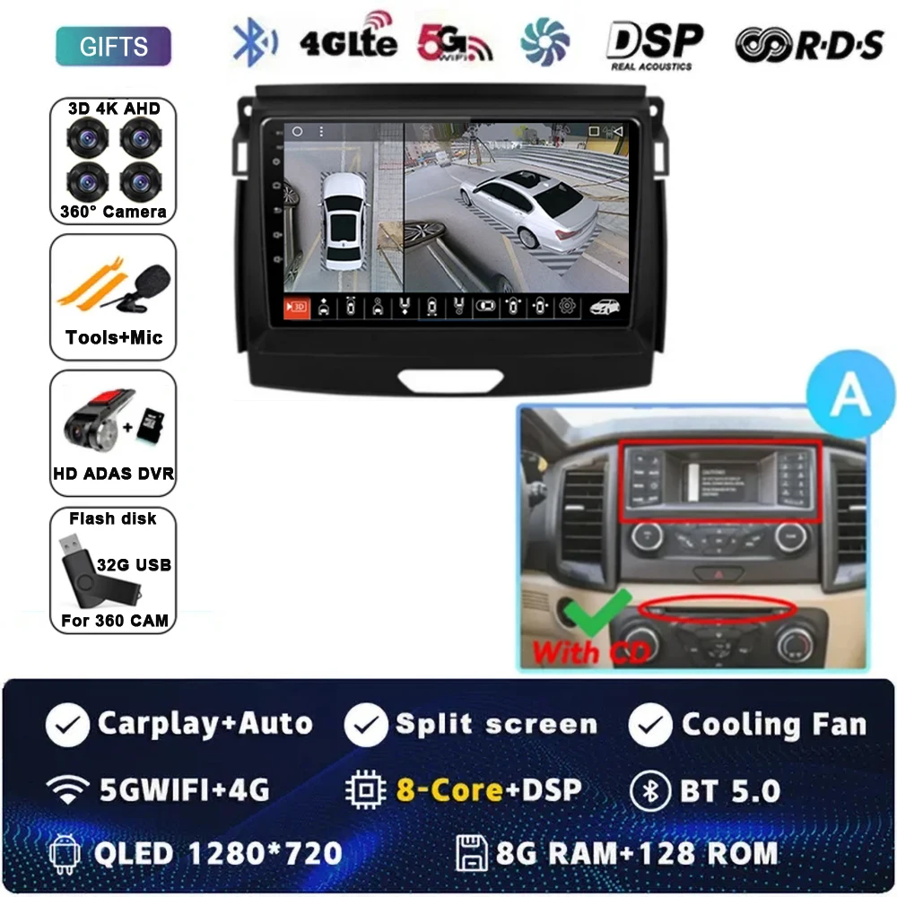 8G-128G 360 DVR