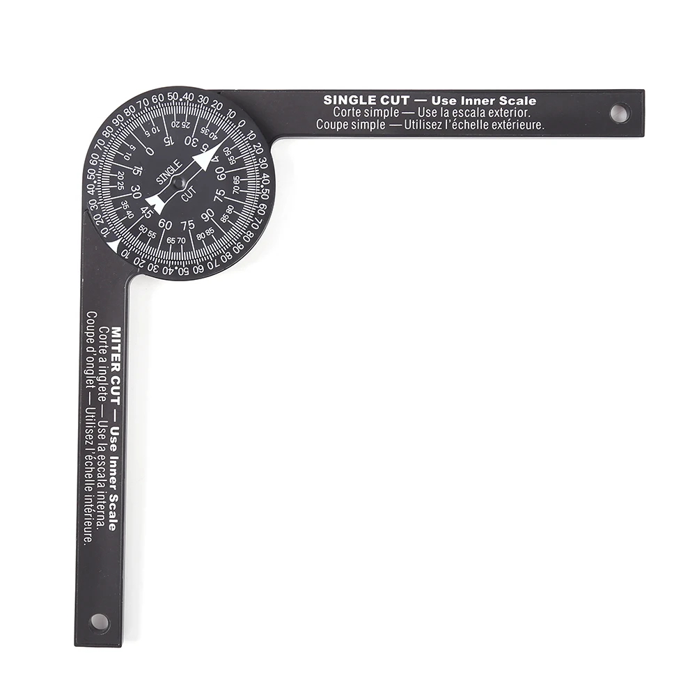 Pro Woodworking Scale Protractor with Marking Pencil ABS Accurate Carpenter Angle Finder Plumber Measuring Meter 3