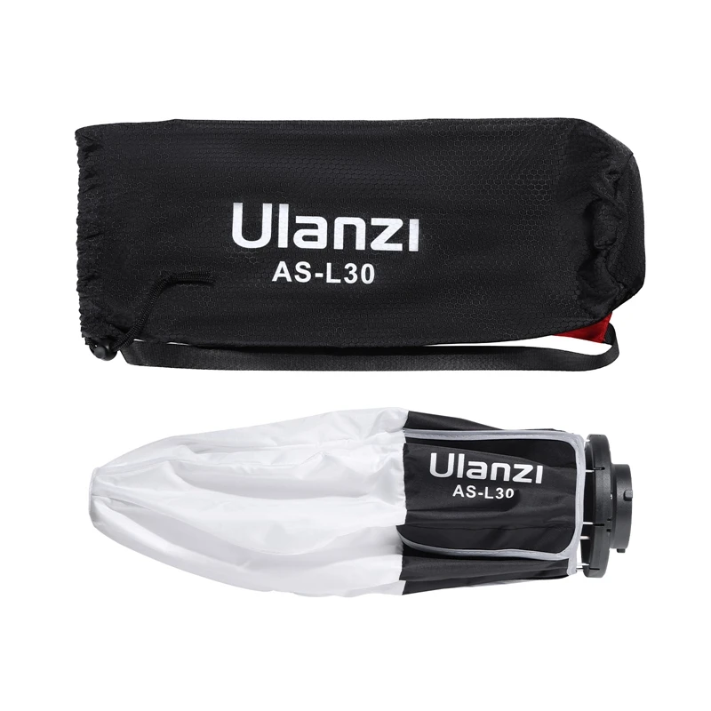 Ulanzi AS-L30 30cm Lantern Bowens Mount Softbox Photography Softbox Portable Softbox with Mini Bowens Mount Quick Release Ball Diffuser Light Modifier For Ulanzi LT028 LT005 COB