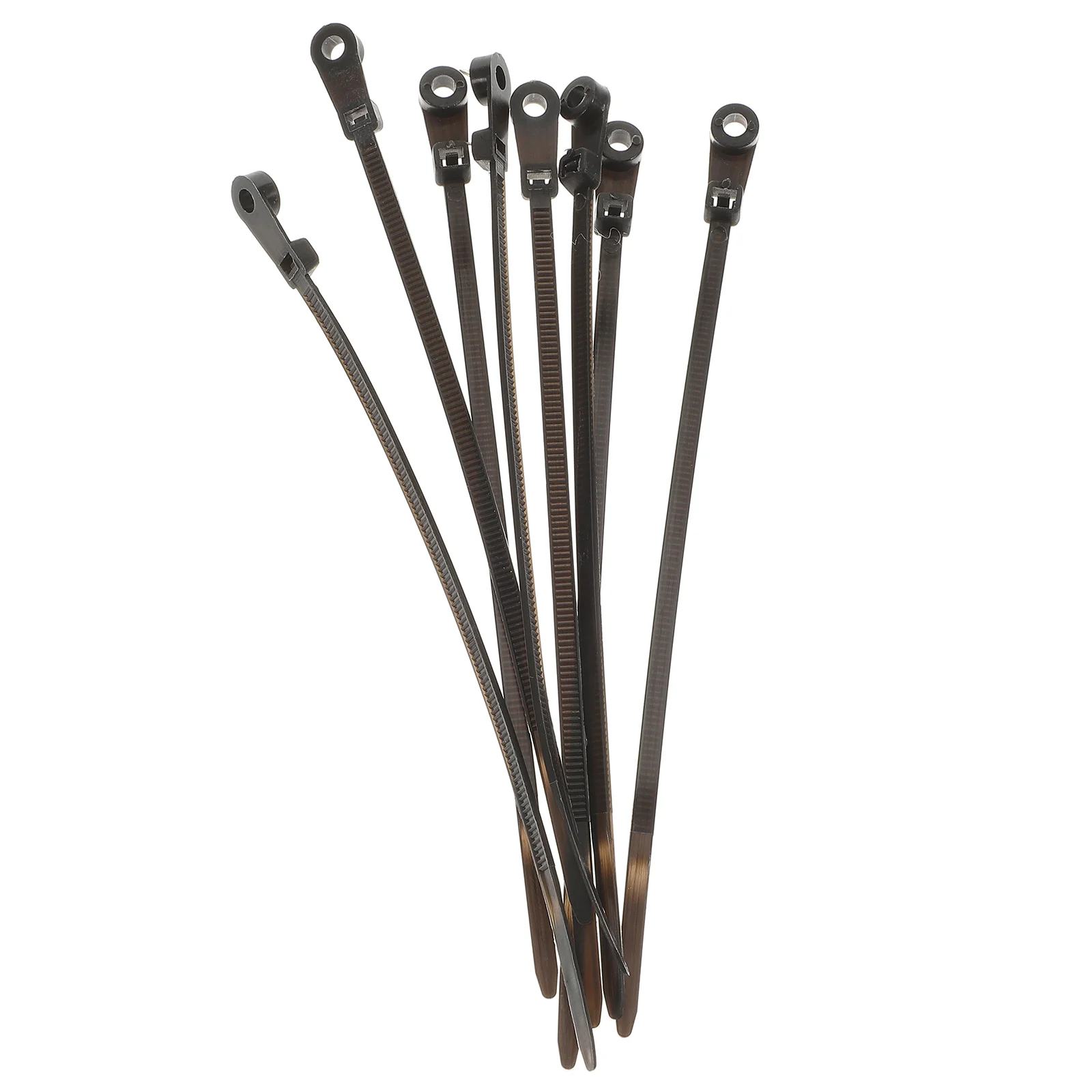 

100 Pcs Cable Tie Strong Ties Industrial for Binding Zipper Pipeline Nylon with Screw Holes Corrosion-resistant
