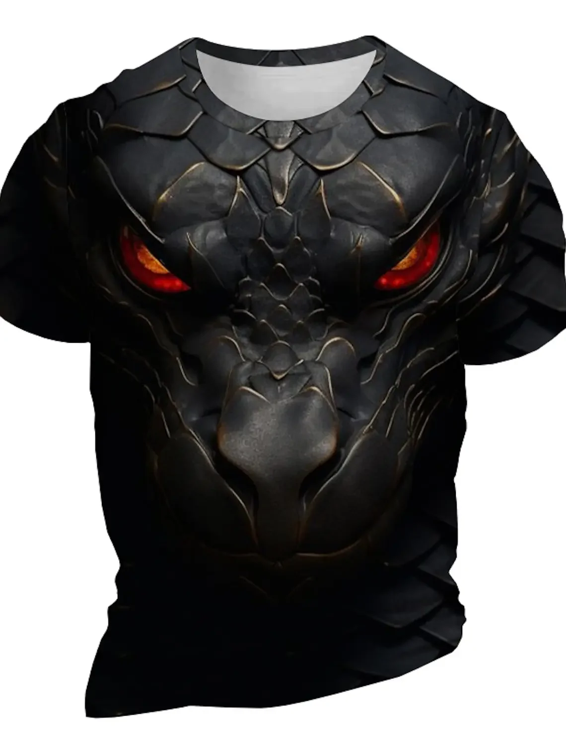 

Men's T Shirt Tiger Graphics 3D Print Dragon Fashion Short Sleeve O-neck T-shirt Men's Clothing Oversized T-shirt Streetwear