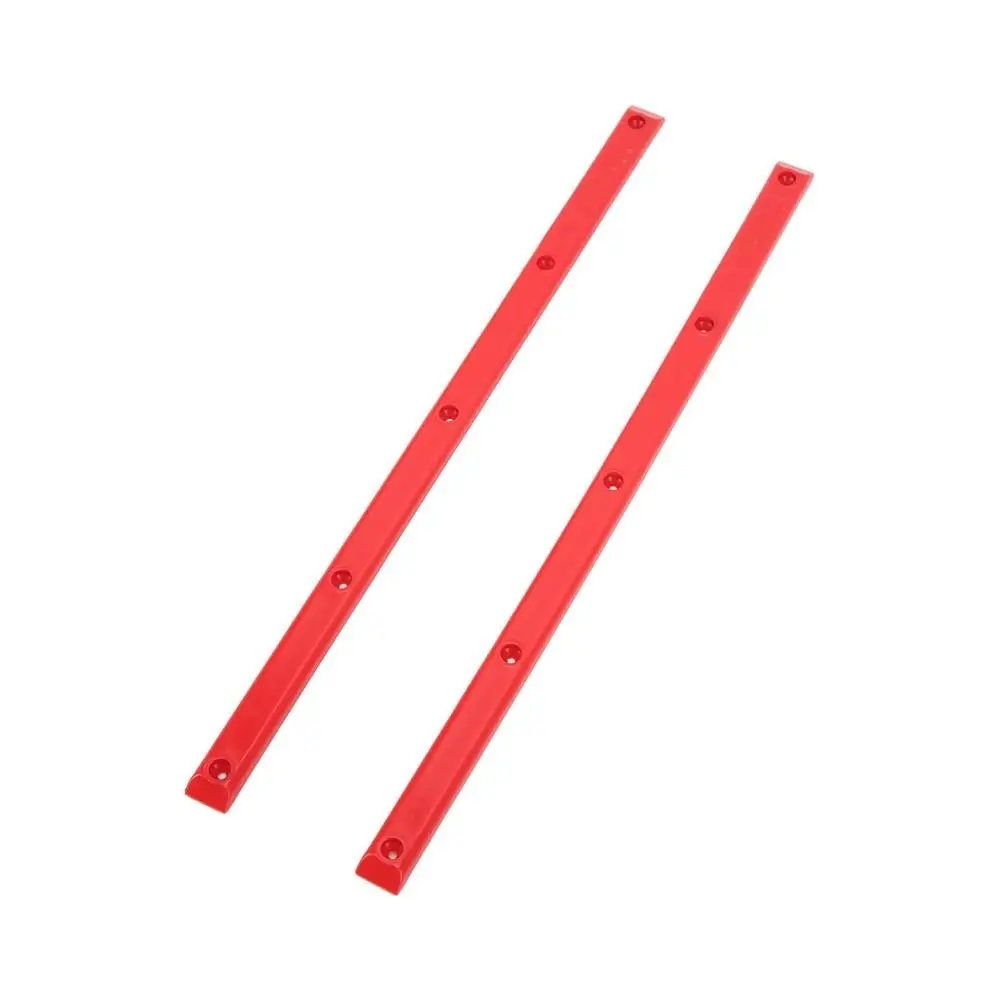 2Pcs 내구성 있는 ABS 리브 본 레일 다채로운 36.5x1.7cm 스케이트보드 레일 스케이트보드 데크 가드 스케이트보드 데크
