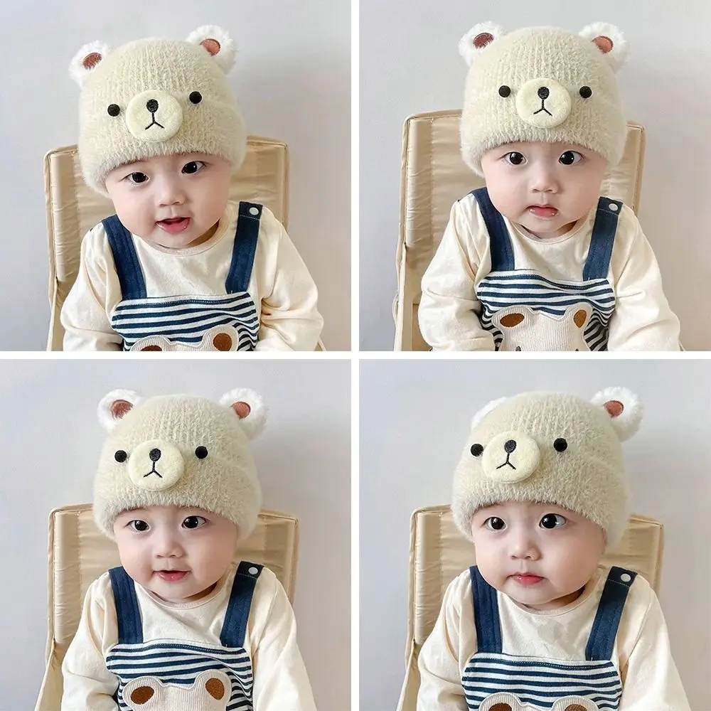 Winter Warm Knitted Hats for Kids Ear Protection