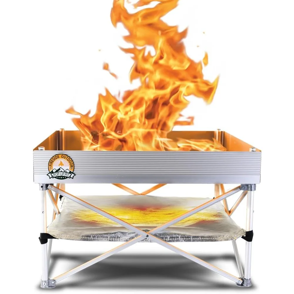 Description Picture 2 of itemPop-Up Fire Pit | Portable and Lightweight | Fullsize 24 Inch | Weight 8 lbs. Never Rust Fire Pit Included Heat Shield