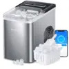 Machine Countertop with Self Cleaning, Voice Remote, 26lbs in 24Hrs, 9 Ice Cubes in 6 Minutes 3 Sizes, Portable Ice Makers with 1