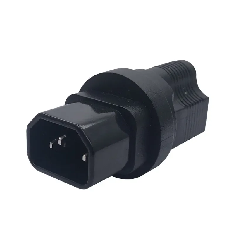 USA NEMA 5-15R to IEC 60320-C14 Travel Power Adapter American 3 Prong Receptacle To C14 Power Converter Connector Industrial Gra