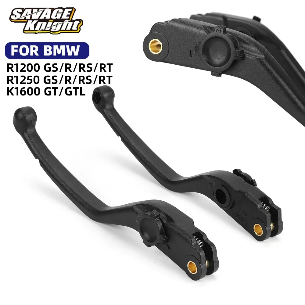 Motorcycle Brake & Clutch Hand Levers For BMW R1200GS, R1200RT, R NineT (2014-2020) - Black Aluminum - View #9