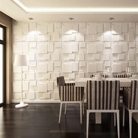 แผ่นผนังตกแต่ง 3 มิติ ขนาด 30x30 ซม. จำนวน 10 ชิ้น สำหรับตกแต่งผนังภายนอก ตกแต่งผนังห้องน้ำ เพดาน โรงแรม สำนักงาน 2