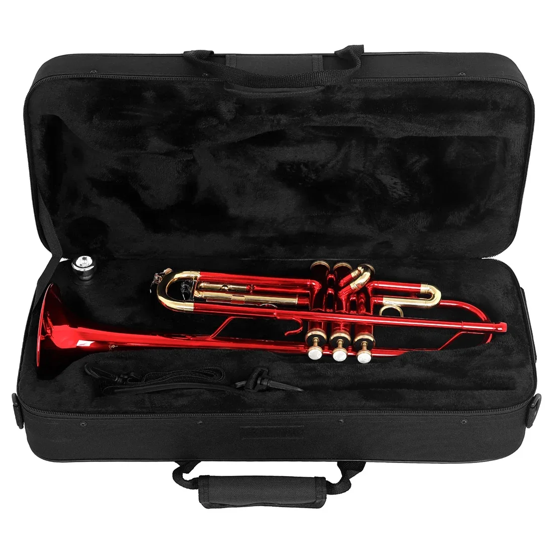 SLADE Professional Bb Trumpet B Flat Brass Body Trompete Brass Trumpette with Case Mouthpiece Gloves Trumpet Parts & Accessories