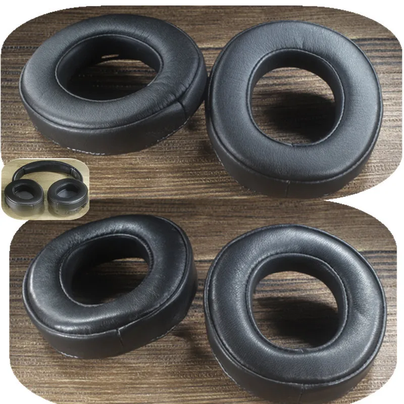 Sheepskin Protein Leather Ear Pads Cover For Beyerdynamic LAGOONANC Headphones Earmuffs Earphone Accessories  Replacement black
