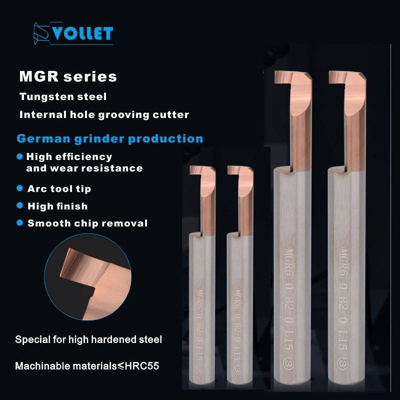 Tungsten Steel Small Hole Slotting Cutter Small Diameter Internal MGR