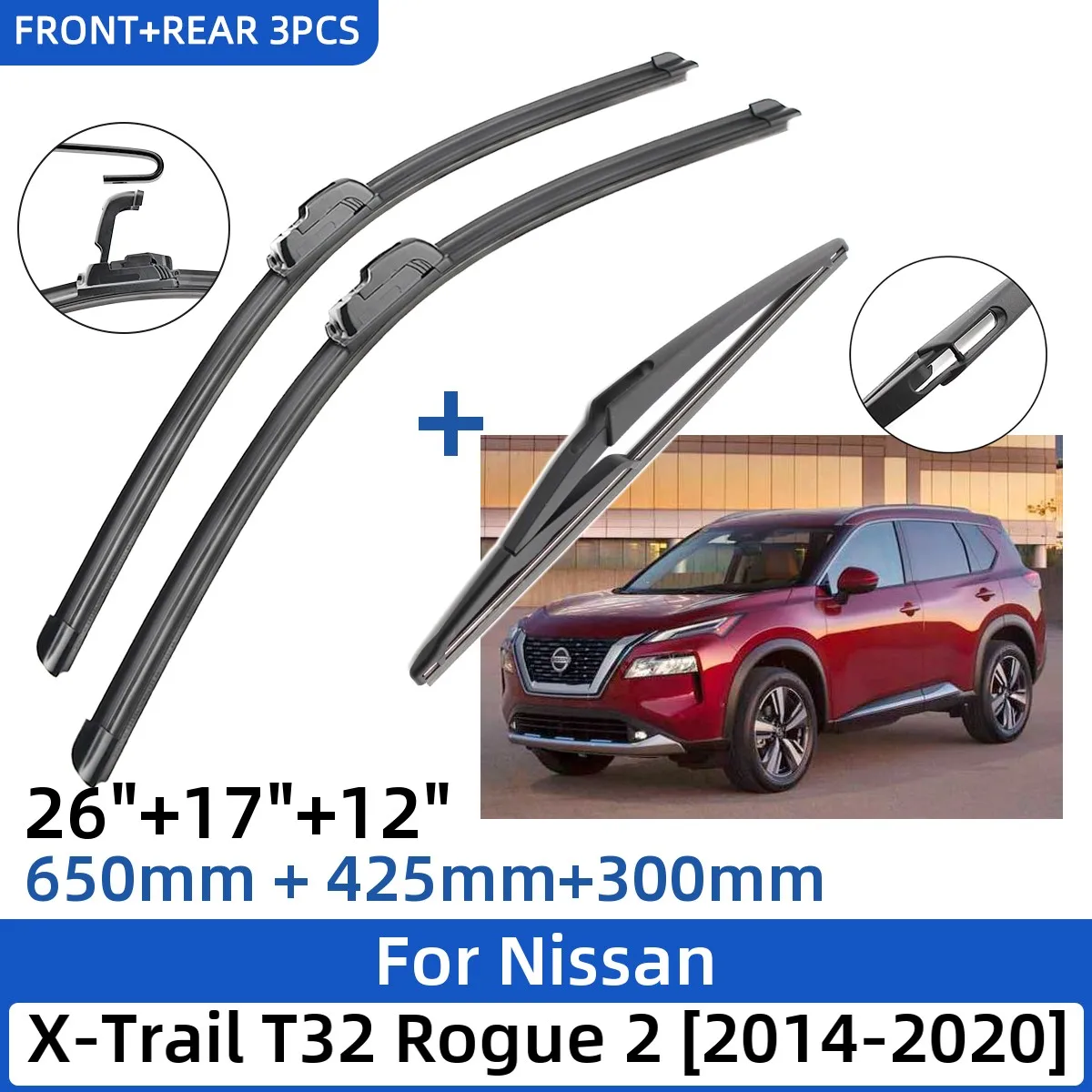 Escobilla limpiaparabrisas coche delantero Para BMW X5 E70 2012-2013 24 +  19 + 15 escobillas limpiaparabrisas delanteras y traseras accesorios de  corte : : Coche y moto