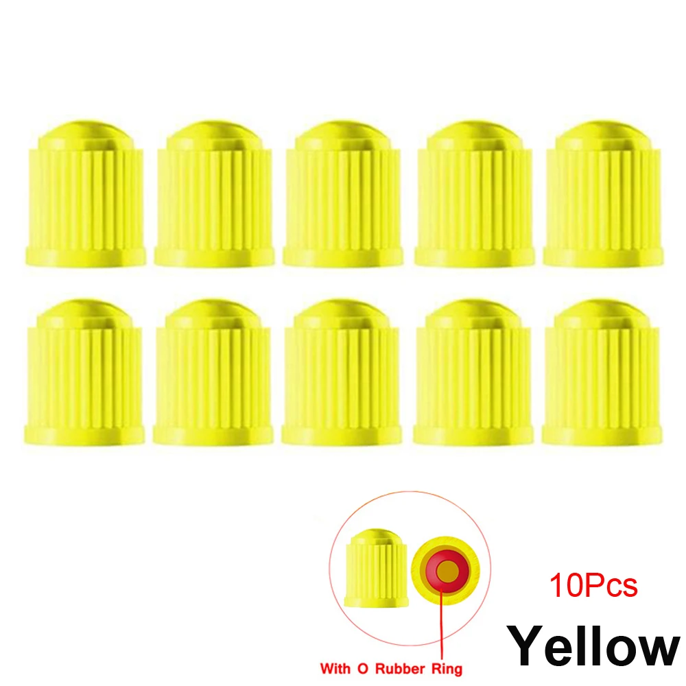 10 Pcs Tire Valve Cap Dust Caps For Cars Air Automotive Extenders