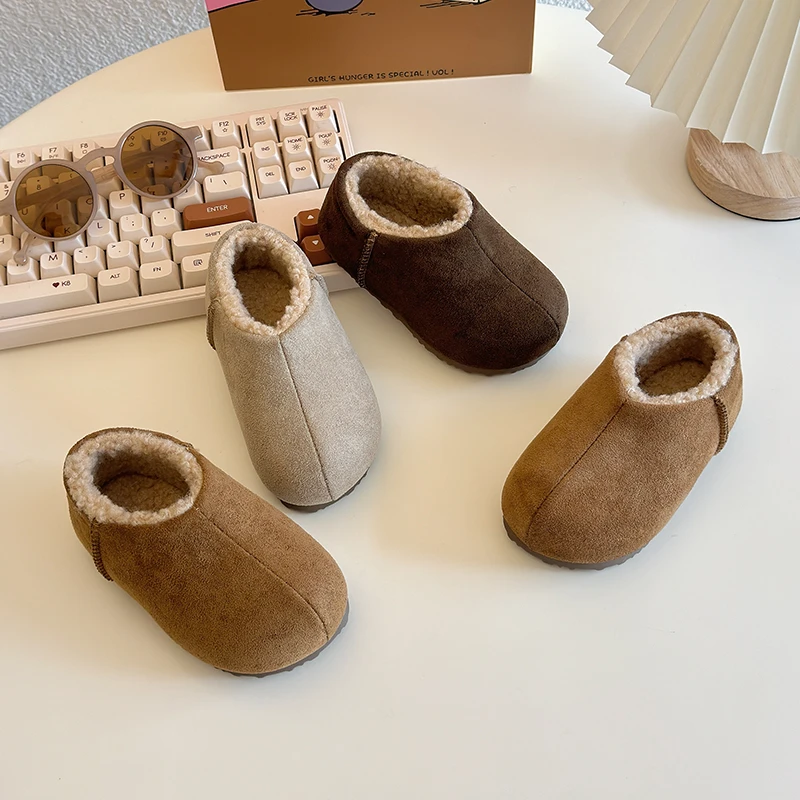 Warm Cotton Kids Loafers Winter Shoes