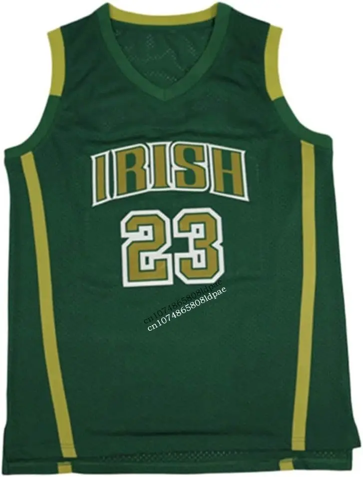 Irish Jersey Men's #23 High School Embroidery Basketball Jersey