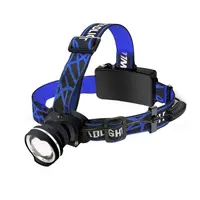 LED aluminum alloy Headlamp 4-Mode Zoom Powerful Headlight Rechargeable 18650 Waterproof Head Flash Torch Camping Hunting
