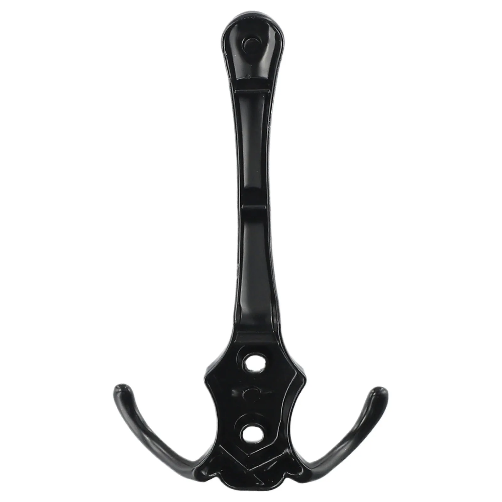 3 Hooks Coat Hook Zinc Alloy Wall Mounted Black Robe Clothes Rack Hat Wall Hanger Multifunctional Coat Hook