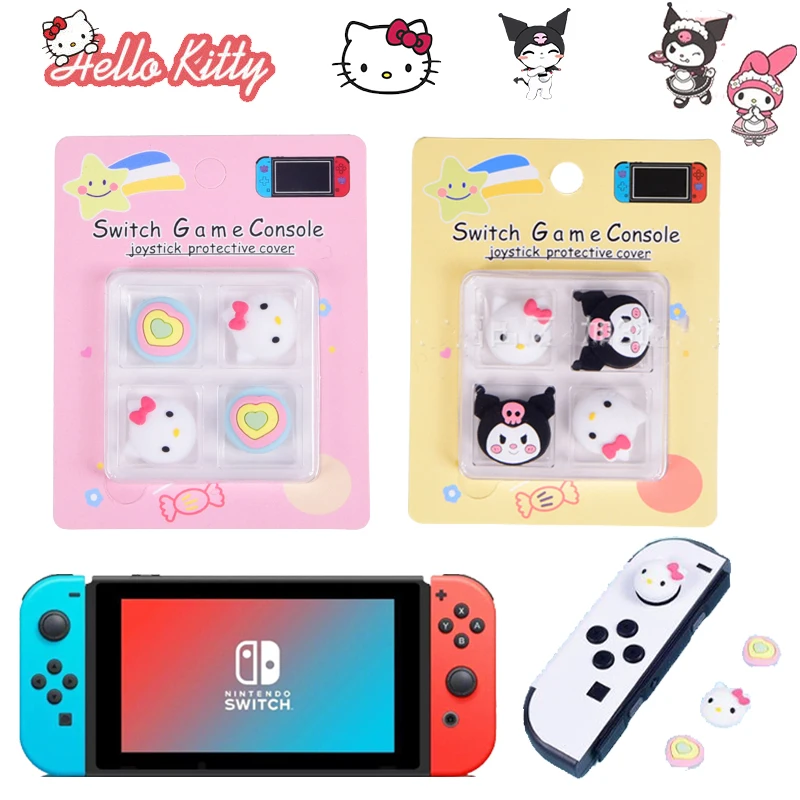 HelloKitty4PcsJoystickCaseforNintendoSwitchLiteOledJoyconCap