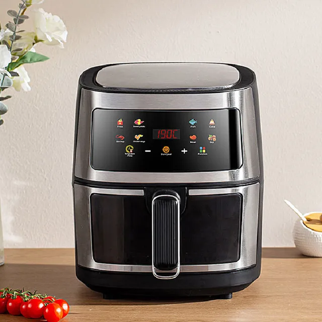 10L Stainless Steel Large-Capacity Air Fryer For Household 4