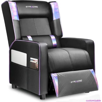 Gaming Recliner Chair: Modern PU Leather Sofa for Adults with Racing Style Ergonomics 1