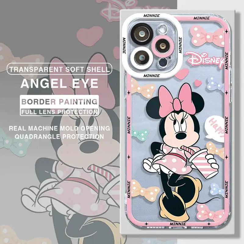 thumbnail image 1 of Funda de teléfono de dibujos animados de Mickey Mouse para Apple iPhone 15 Pro Max 13 14 Plus 12 Mini 11 Pro XR 8 SE 7 6S XS MAX, funda de armadura mate, 1 of 5