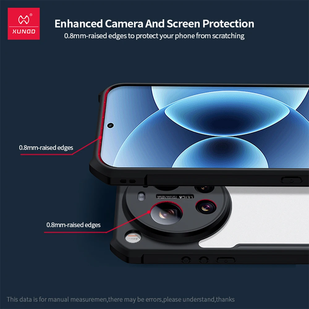 Xundd Airbag Anti-Drop Protection Case with Matte Transparent Back
