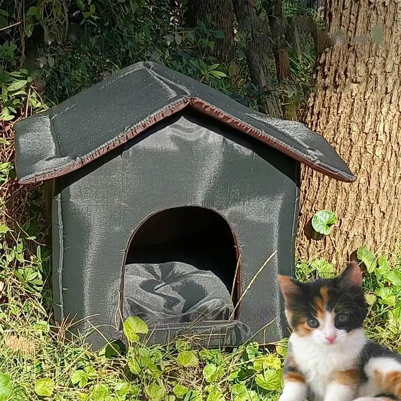 Waterdichte Dierenhuis Verdikte Kat Nest Tent Cabine Dierenbed Tent Schuilplaats Voor Outdoor Kattenkennel Draagbare Reisnest Dierentas