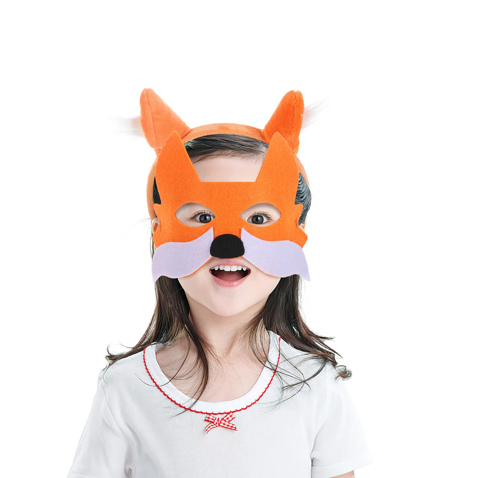 Half Face Mask Game Cosplay Props Cosplay Costumes Tail Outfit Fox Accessories Animal Ear Non-woven Fabric Mask Decor