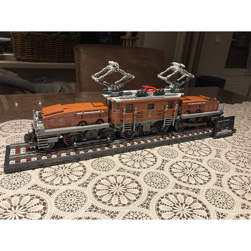 Bloques de construcción de locomotora de cocodrilo para niños