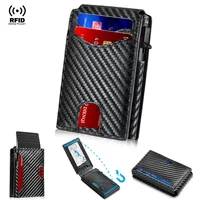 Rfid Slim Thin Mini Men Wallets Money Bag Anti Theft Credit Card Holder Wallet Minimalist Carbon Fiber Cardholder Purse Carteras 1