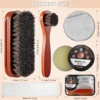 8 件 Mink Oil for Leather Shoes Boots 3.5 oz Leather Conditioner and Cleaner with Travel Bag Soften for Boots and Shoes 2