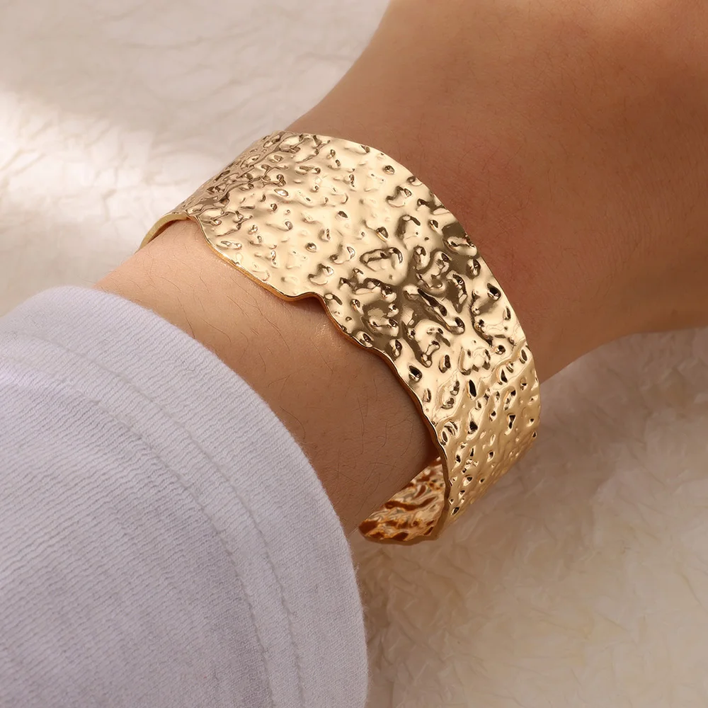 Stainless Steel Texture Bracelets For Women