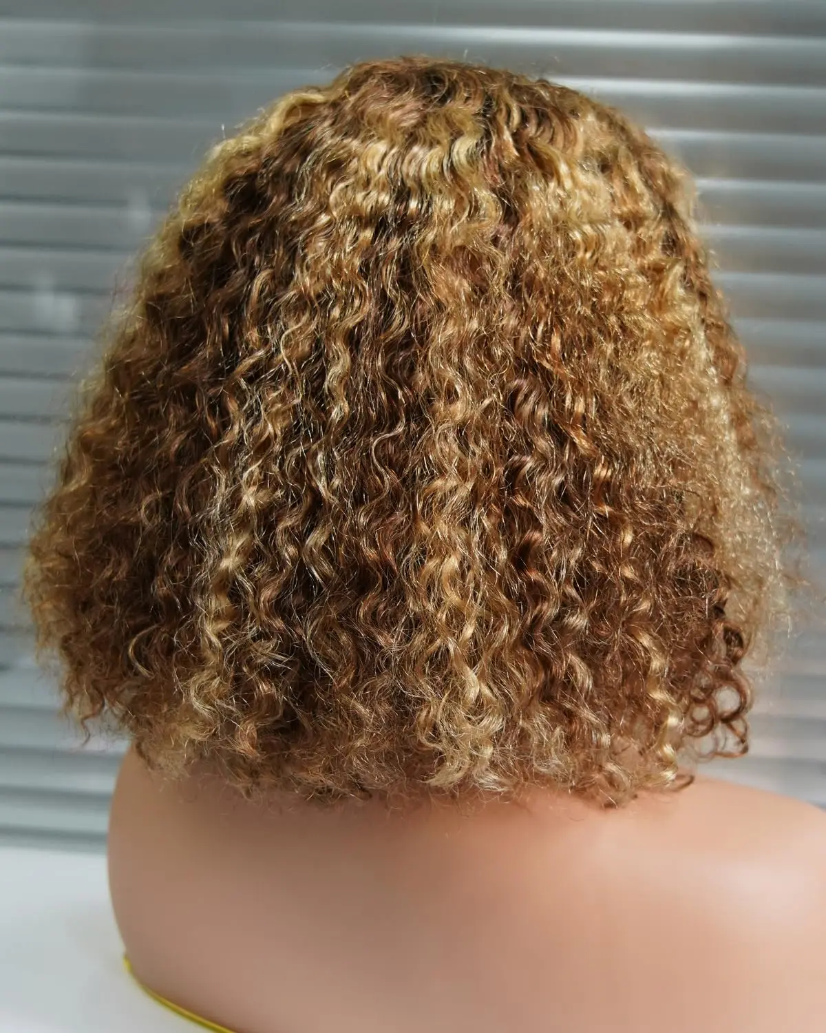 4/27 Highlight Short Curly Bob Wig 13x4 Lace Front Human Hair Wigs Short Deep Wave Wigs 13x6 Lace Frontal