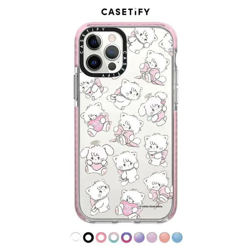 

Kawaii Sanrio Kitty Mikko Phone Case Anime Cute Cartoon New Iphone15Promax/14Promax /12/13 Soft Shell Protective Sheath Toys