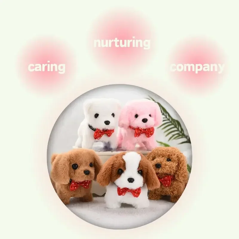 Simulation Pet for Boys and Girls Walking Barking Tail Wagging Plush Smart Interactive Electric Cute Puppy Dog Baby Kids Toy 3