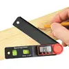 2in1 LED Digital Display Angle Ruler 0-200 Degree Electronic Angle Meter Instrument   Spirit Level Carpenter's Angle Finder 2