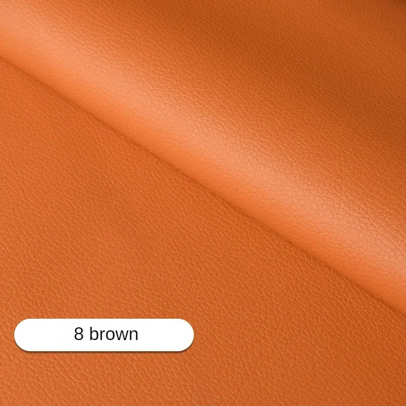 Luxurious Litchi Pattern Leather Fabric – Premium Upholstery Material for Car Interiors, Bags, Chairs, and DIY Projects – Waterproof and Durable, Sold Per Meter