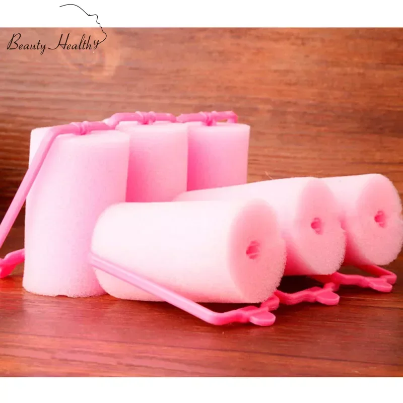 Hair Styling Tool Hair Curling Tools 12Pcs Buckle Soft Sponge Foam Hair Curler Roller Easy Curling Styling Salon Barber Hairdressing Hairstyling Twist