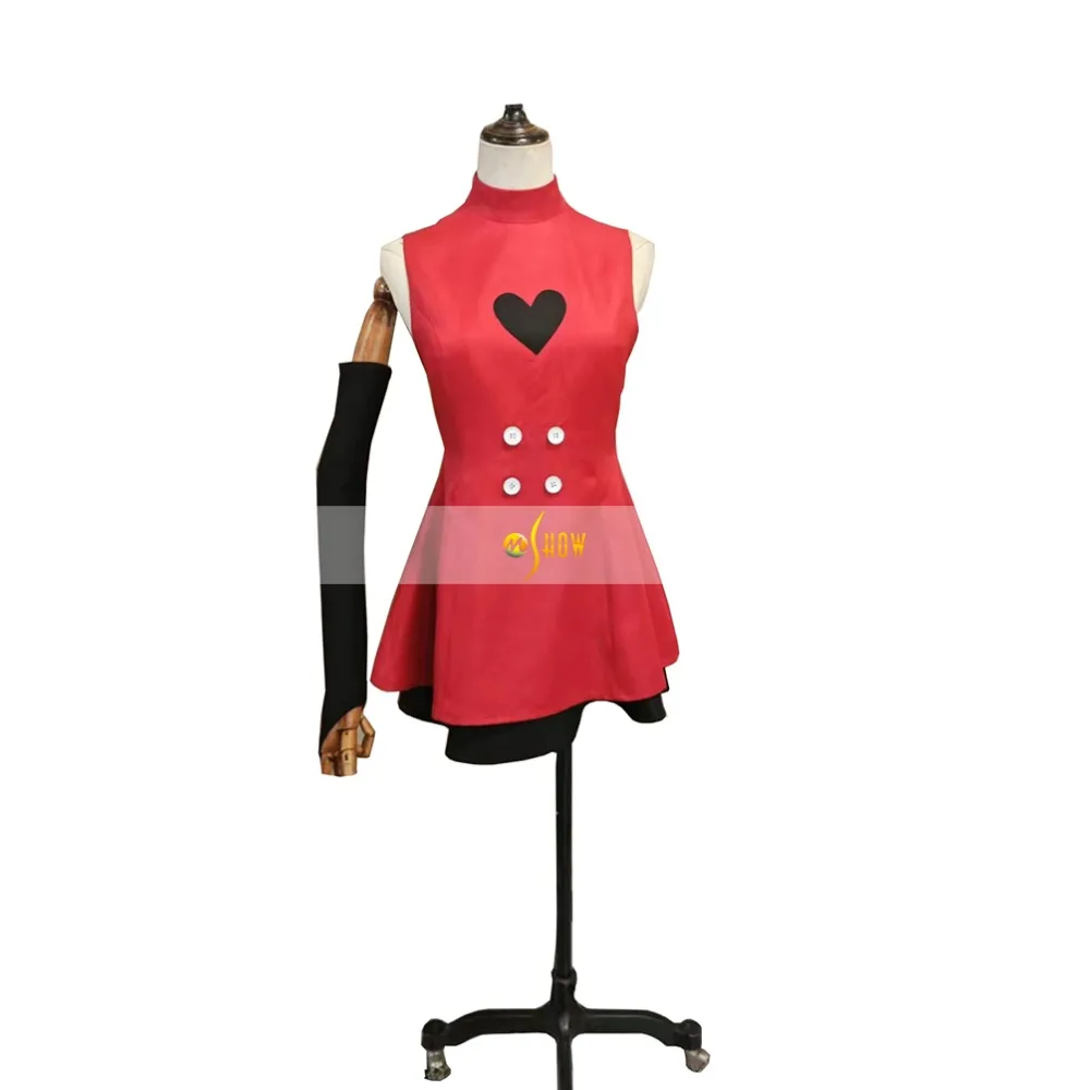 

Hazbin Cosplay Hotel Costume Charlie Morningstar Cosplay Costume Full Demon Red Dress for Women Halloween Party