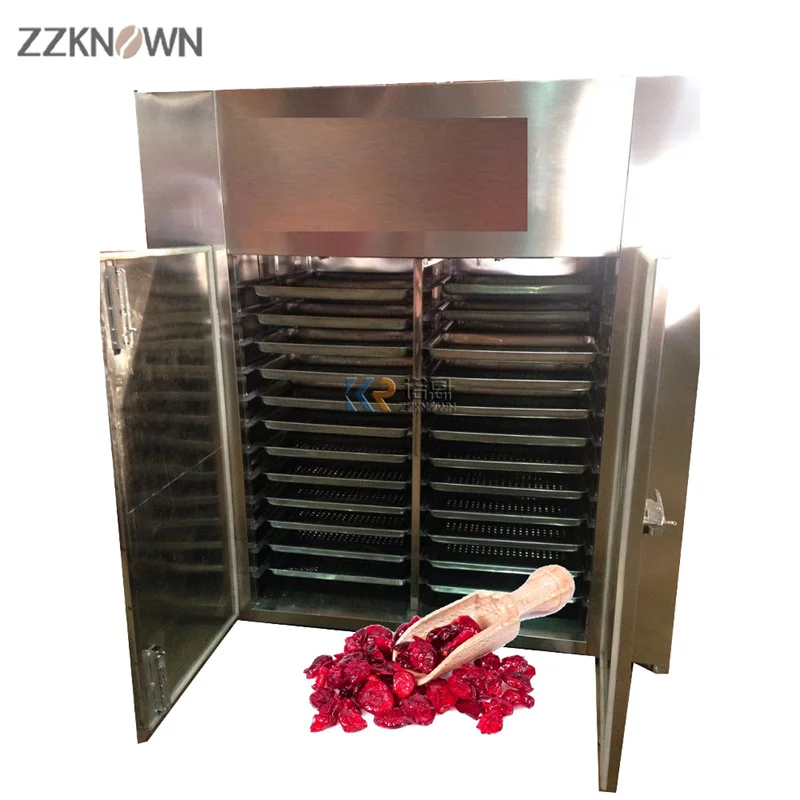 48 Trays Electric Gas Meat Seafood Dryer Industrial Food Banana Chips Mango Dehydrator Automatic Fruit Vegetable Drying Machine